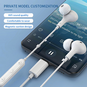 Earphone tipe-c berkabel, Headset Digital Stereo In-ear magnetik untuk iphone 15 pro max untuk Samsung OnePlus 10 9 Huawei - Product Image 2