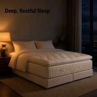 Matelas orthopédique à ressorts indépendants, fait main, en laine de crin, ultra-luxe, pour chambre à coucher, ensemble de matelas pour villa et hôtel en Chine, blanc