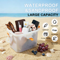 Bolsa de Playa de Silicona Impermeable al por Mayor, Gran Capacidad, a Prueba de Arena, para Vacaciones de Verano en Corea, Camping, Precio de Fábrica