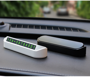 Plaque de numéro de téléphone <span class=keywords><strong>portable</strong></span> <span class=keywords><strong>temporaire</strong></span> pour voiture, accessoire de voiture avec logo personnalisé, plaque de numéro de stationnement pour voiture - Product Image 6
