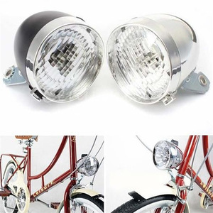 Phare de vélo Antuke 3LED, lumière avant étanche IPX4, lampe LED en plastique noir et argent pour la conduite nocturne - Product Image 3