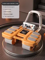 Nouvelle roue d'exercice abdominal en acier intelligent à quatre roues Support de coude à rebond automatique Outil d'entraînement des muscles abdominaux à Six coudes