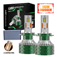 Lampe frontale LED haute puissance Redsea M10 Pro 14000LM 140W IP68 ampoule de phare LED automatique pour H1/H4/H7/H11/H13/9005/9006/9012/880/881