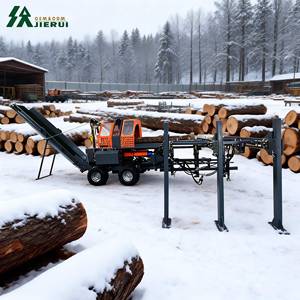 <span class=keywords><strong>Fendeuse</strong></span> de bois automatique professionnelle 45T haute vitesse avec convoyeur et élévateur de bûches, conforme EPA CE 2026, robuste - Product Image 1