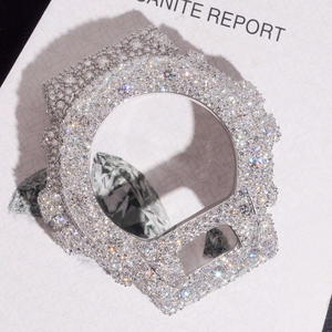 Boîtier de montre de luxe en moissanite <span class=keywords><strong>et</strong></span> diamant <span class=keywords><strong>Gshock</strong></span> DW6900, incrusté d'argent, boîtier de montre léger de qualité supérieure - Product Image 4