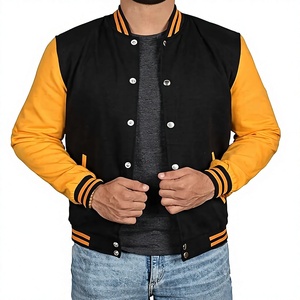 เสื้อแจ็คเก็ต Monarch Varsity Executive Varsity Sterling รุ่น Crown League Varsity Noble Heritage รุ่น Imperial Letterman Platinum Varsity - Product Image 2
