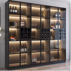 Vente en gros : Meuble bar à vin multifonctionnel autoportant en acier inoxydable avec réfrigérateur à vin pour salon, hôtel, cave à vin - Product Image 6