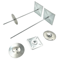 Supports d'isolation autocollants en acier inoxydable pour environnements corrosifs