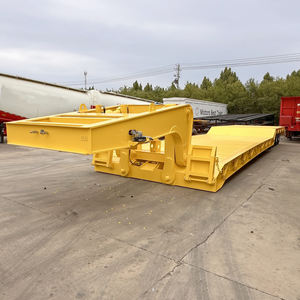 3 4 5 סרס חובה כבדה 40 60 80 100 120 טון הידראולי טיפה טיפה טיפה gooseneck מיטה נמוכה לועדר חצי טריילר מחיר - Product Image 5