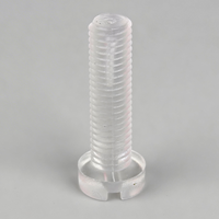 Vis à tête fraisée en polycarbonate M2 M3 M4 M5 M6 M8 M10, vis de machine en plastique
