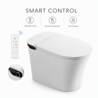 Toilette intelligente à détection automatique, bidet électrique, siège chauffant en céramique, fonctionnalités avancées