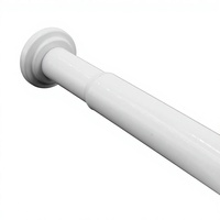 Tringles à tension modernes réglables 22/25 mm pour rideaux 60-100 cm, en métal, avec rails et accessoires