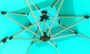 Flame-sombrilla colgante con forma de plátano para exteriores, Parasol Solar LED para <span class=keywords><strong>Patio</strong></span>, <span class=keywords><strong>3m</strong></span> - Product Image 2