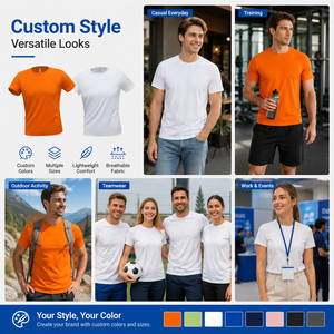 T-shirt de sport unisexe personnalisé avec logo numérique, 180 g/m², en nylon et élasthanne écologiques, séchage rapide, pour la gym et l'entraînement, vente en gros - Product Image 4