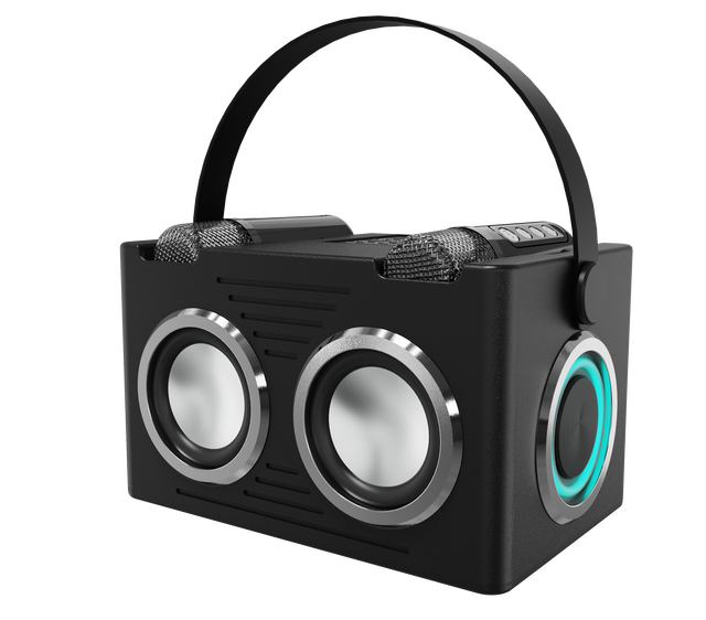 Karaoke Bluetooth Speaker With Dual Wireless Microphone Portable Voice Changer Wireless Bluetooth Mic 2024 Patented Speaker