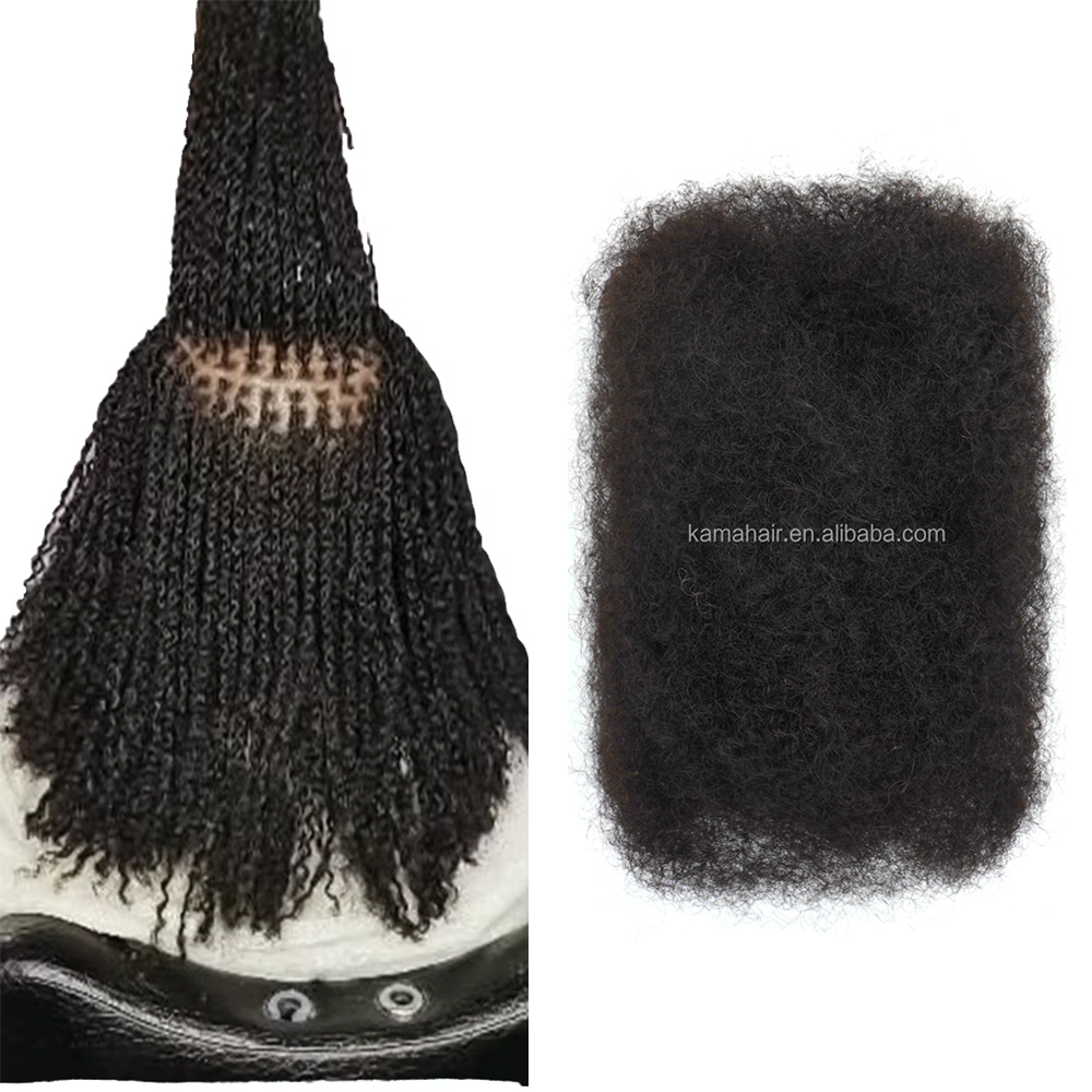 KAMA Virgin Remy Extensions Soft Afro Kinky Bulk Human Hair for Braids Locs Twists