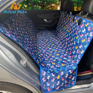 Housse de siège de voiture imperméable pour <span class=keywords><strong>chien</strong></span>, protection de siège arrière avec motif animal, adaptée aux voyages pour les voitures - Product Image 1