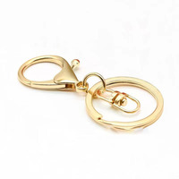 Accessoires de mode de luxe en gros en alliage de zinc, porte-clés avec mousqueton et anneau porte-clés, pour cadeaux femme, breloque de sac, breloque de sac à main