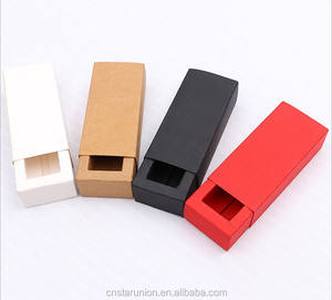 กล่องบรรจุภัณฑ์สบู่ทำมือขายส่ง กล่องกระดาษคราฟท์ กล่องกระดาษแข็งสีดำแบบลิ้นชักสำหรับใส่เค้ก - Product Image 1