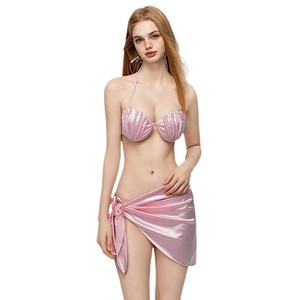 ชุดบิกินี่<span class=keywords><strong>เซ็กซี่</strong></span>ลายเปลือกหอยมุกสุดน่ารักสำหรับสาวอินฟลูเอนเซอร์ ถ่ายรูปสวยๆ ช่วงวันหยุดพักผ่อน แช่น้ำพุร้อน แบบ 2 ชิ้น - Product Image 5