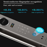 Kunci Pintar Biometrik 3D Face ID dengan Ukiran Presisi CNC, Pemantauan Panggilan Video, Interkom, Kunci Wifi Tuya, Harga Pabrik