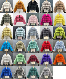 Janefur MOQ bajo, superventas, estilo corto de primavera, 5 secciones, tela de piel para mujer, cálido <span class=keywords><strong>abrigo</strong></span> de piel de zorro real para mujer - Product Image 6