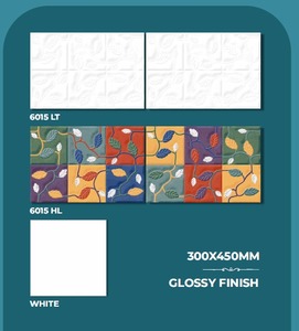 แม่พิมพ์ปูพื้นลายใบไม้ขนาด 300x450 มม. สำหรับตกแต่งผนัง ผิวมันเงา ทำจากยาง สำหรับใช้ในครัวเรือน - Product Image 1