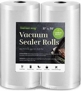 28*15m Embossed Vacuum Food Sealer Bags Roll Storage Bag For kitchen Packaging Sealing Machine Fresh Keeping