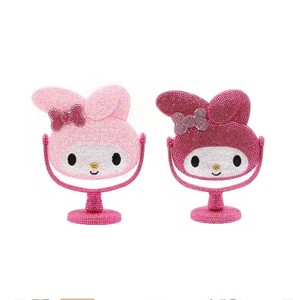 Lujo brillante Rhinestone Hello KT espejo Bling diamante maquillaje espejo encantadora princesa cosmética melodía espejo Hello <span class=keywords><strong>Kitty</strong></span> - Product Image 2