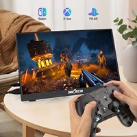 Moniteur LCD portable 15,6 pouces FHD 1080P 60Hz HDR Écran mat 250 nits de luminosité pour utilisation professionnelle sur ordinateur de bureau et ordinateur portable