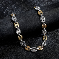 Chaîne de cou en acier inoxydable pour homme, style tendance, bijoux de haute qualité, simple, hip-hop, pour soirée