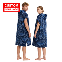 Serviette de plage à capuche en microfibre de haute qualité, super douce, avec logo personnalisé, moderne, pour adultes, poncho