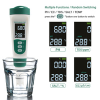 Haute précision 5 en 1 PH/Temp/Salinité/TDS/EC mètre testeur de qualité de l'eau pour OEM hydroponique