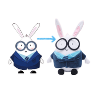 Envoyez-nous votre Design et nous pouvons vous aider à le transformer en mascotte d'entreprise de poupées en peluche personnalisées
