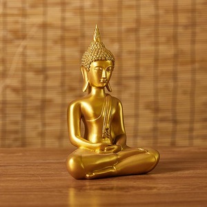 Thai Style Golden <strong>Buddha</strong> Statue Feng Shui Casting Resin Crafts, Statues for Home and Religious Decoration Meditation <strong>Buddha</strong> - Product Image 2