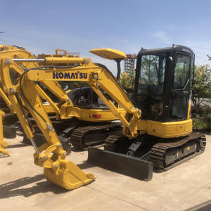 Mini-excavatrice Komatsu PC35 d'occasion, poids opérationnel de 3,5 tonnes, prix compétitif avec moteur et pompe – Vente chaude - Product Image 3