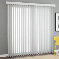 Persianas de ventana verticales personalizadas Cortinas de ventana alta integradas de moda Instalación de técnica simple barata