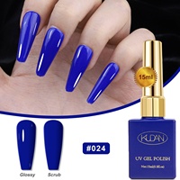 Usine de cosmétiques pour ongles KUDAN, stock disponible, 24 teintes, vernis à ongles en gel avec couvercle doré, faible odeur, longue tenue, manucure DIY en salon, approvisionnement en gros