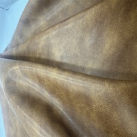 Cuir PU vintage tanné végétal bicolore, résistant à l'abrasion, 1,0 mm, pour accessoires vestimentaires, sacs, chaussures et tissus d'ameublement