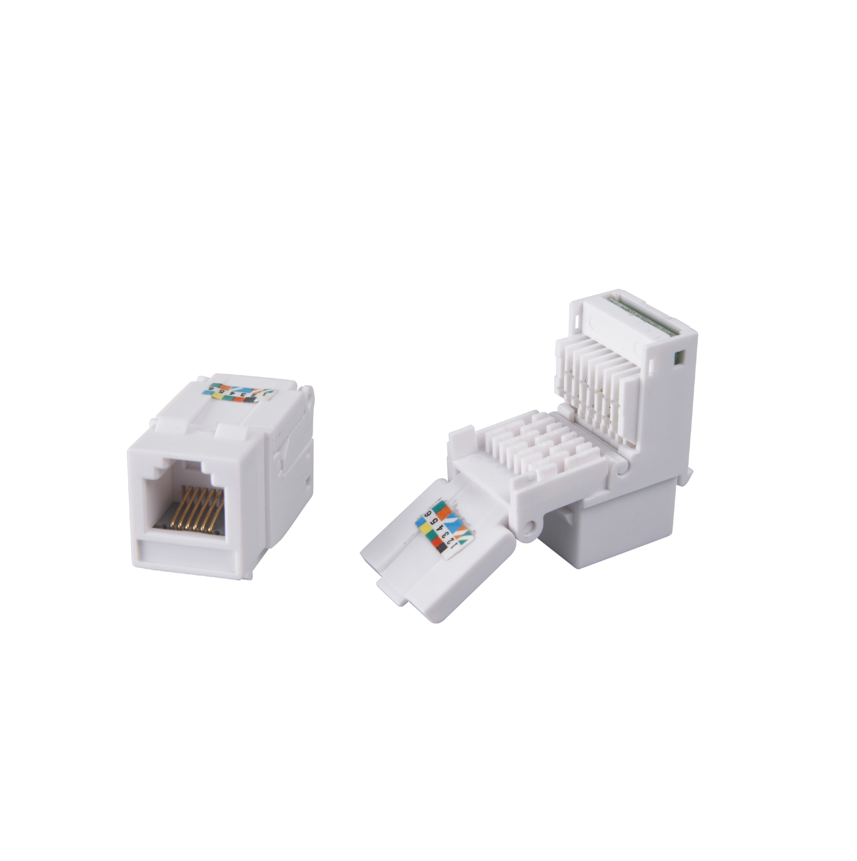 Безинструменты 90 градусов UTP rj45 cat3 cat5e keystone jack голосовой модуль
