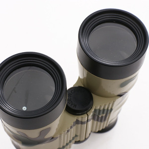 Twin Tube Toy Binoculars 5X Plastic Camouflage Green Blue Red For Kids Nature Exploration - Product Image 3