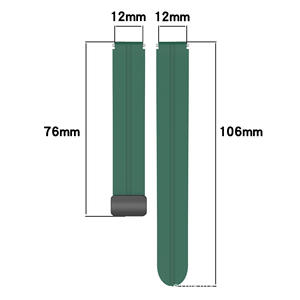 Coolyep Sports Bracelet de remplacement en silicone Bande de caoutchouc souple avec boucle magnétique Universel 12mm Compatible pour Xiaomi <span class=keywords><strong>Huami</strong></span> - Product Image 4