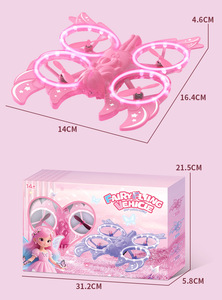 Dropshipping Shopify <b>Butterfly</b> Shaped Mini Rc Aircraft Flying Toy With <b>Lights</b> Hover Easy Control For Kids Students Beginners Gif - Product Image 6