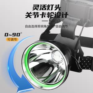 Lampes frontales solaires LED d'extérieur avec projecteurs longue portée - Batteries lithium-ion rechargeables de type C, pour le camping - Product Image 3