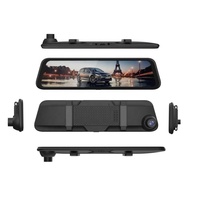 9.66 ''IPS sans fil Carplay Android Auto caméra de recul avant arrière Dash Cam Streaming Media voiture miroir DVR 1 an