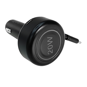 PD 30W Fast Car Charger with 2 Built in USB C Cables Extra USB-C Port Multi-Device Cigarette Lighter Adapter for iPhone Android - Product Image 1