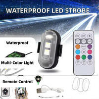 Wasserdichte RGB LED Stroboskop-Warnleuchte mit Kabelloser Fernbedienung Notfall-Signallampe Anti-Kollisions-Markierungsleuchte
