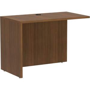 Alera VA354224WA Valencia Series 42 X 23-5/8 X 29-1/2 Bureau de direction moderne en noyer avec coque de retour/pont réversible - Product Image 3