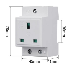 AC30 DIN Rail - Mounted <strong>Socket</strong> for Industrial Use German European Standard 10 - 16A <strong>Socket</strong> - Product Image 3