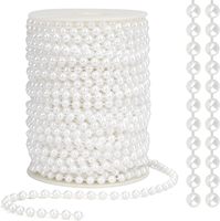 Chaîne de perles blanches pour bouquet de mariée, décoration de table de mariage, fournitures de bricolage pour fête, artisanat écologique, imperméable, de luxe, fait main